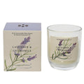 Decoris scented candle in glass lavender h9cm