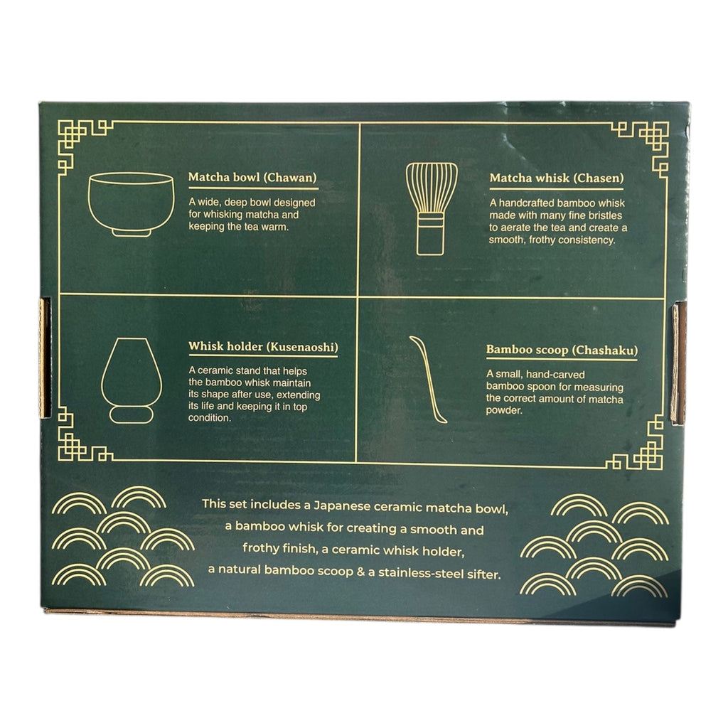 Traditional 5 piece  Matcha Kit + 100g Matcha Pouch
