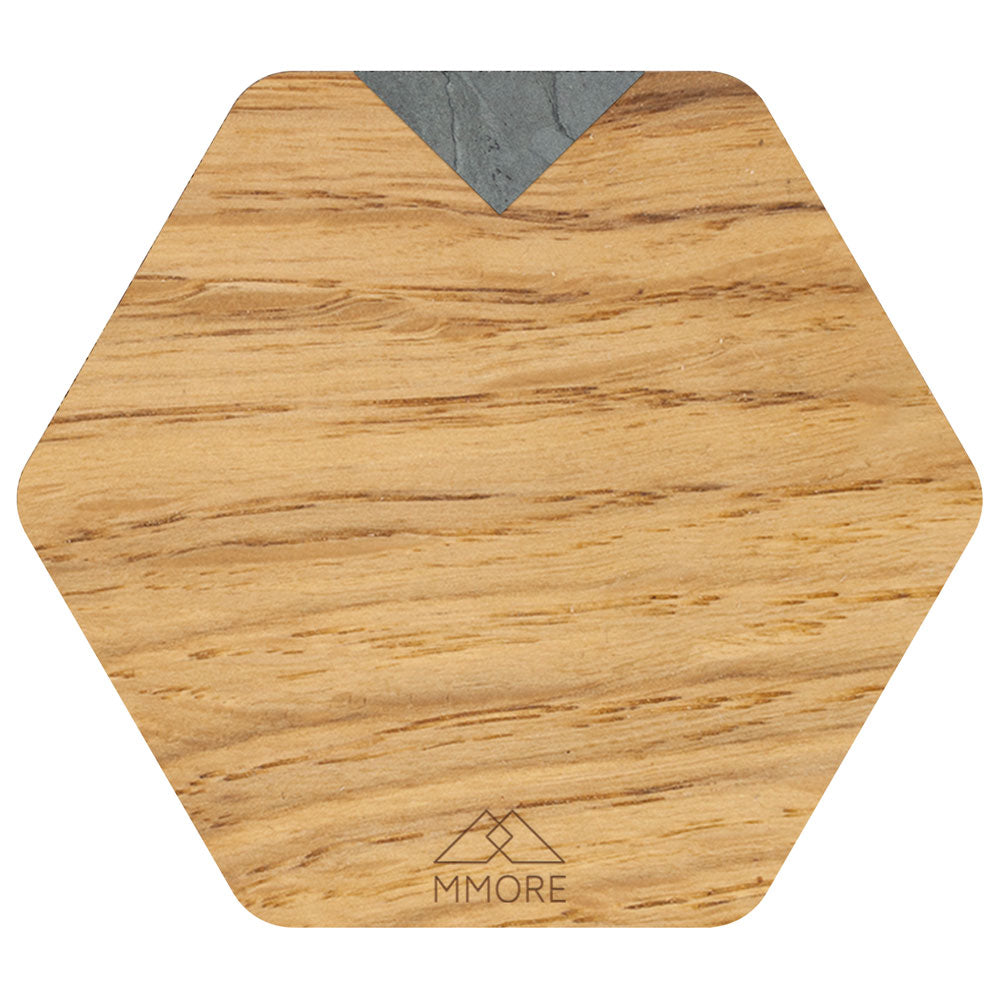 PERSONALIZED Wooden Coasters - Oak / Set of 4 Coasters
