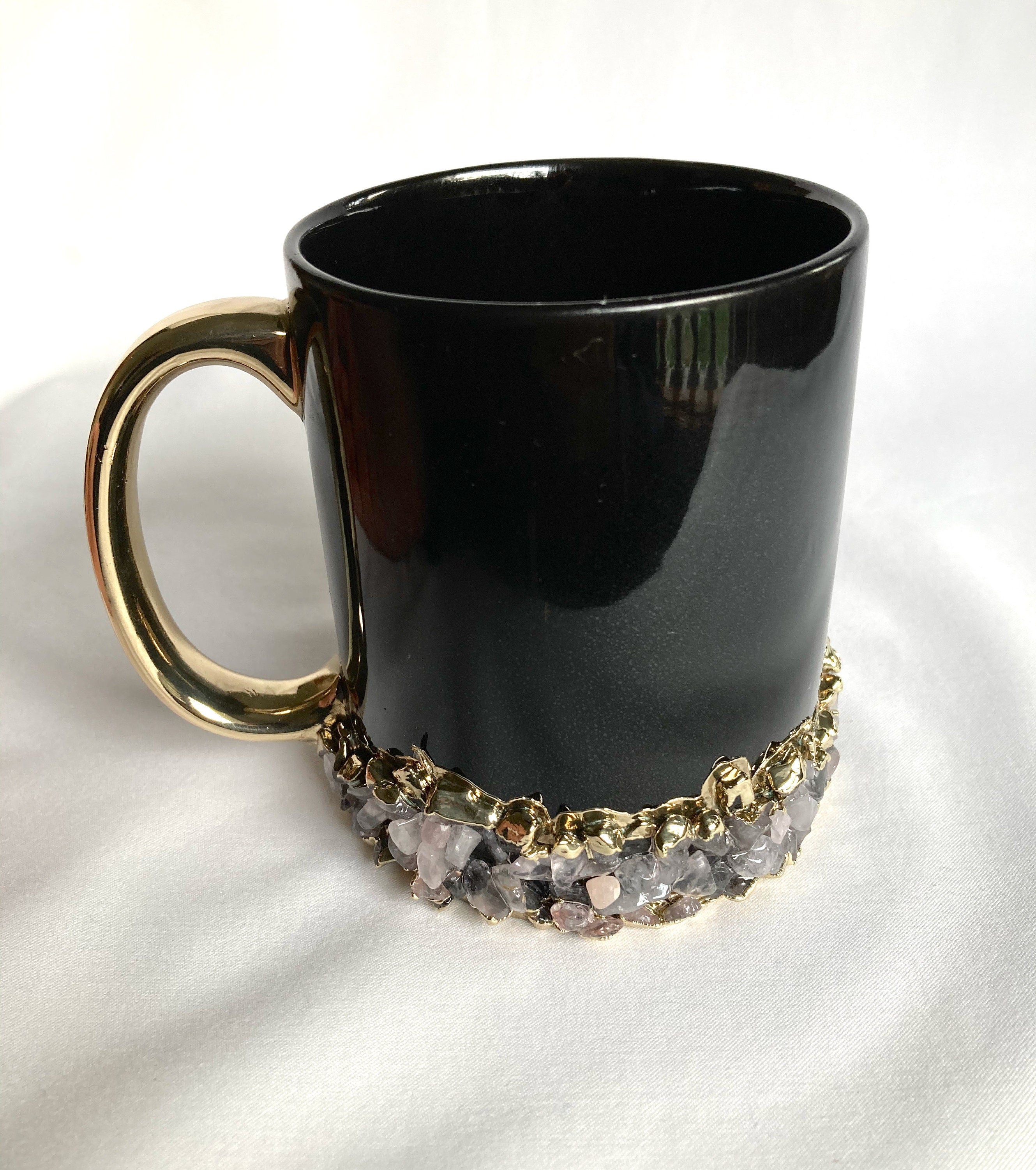 Sediments - Set of 2 Black Ceramic Mugs