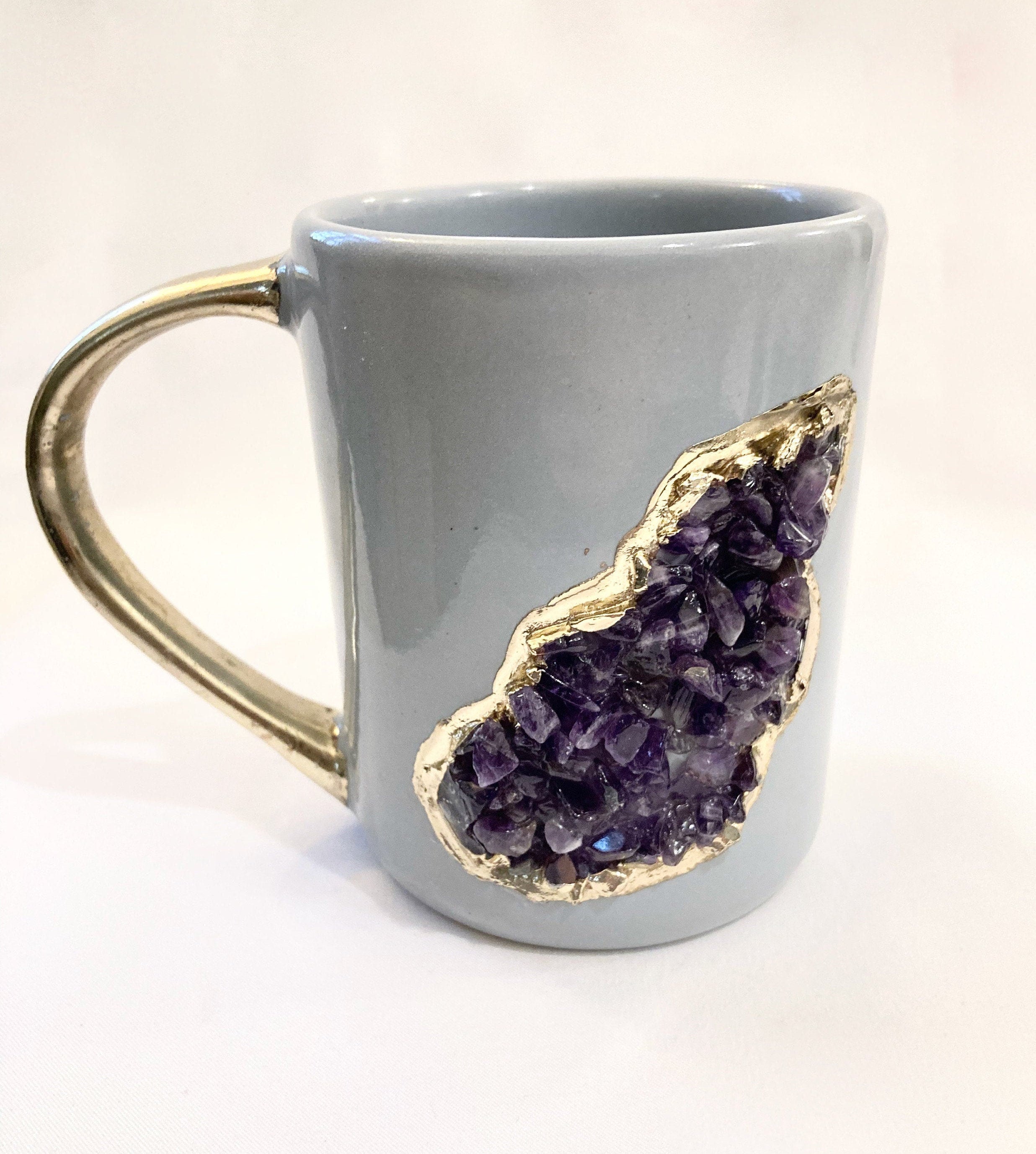 Wave - Set of 2 Grey Ceramic Mugs