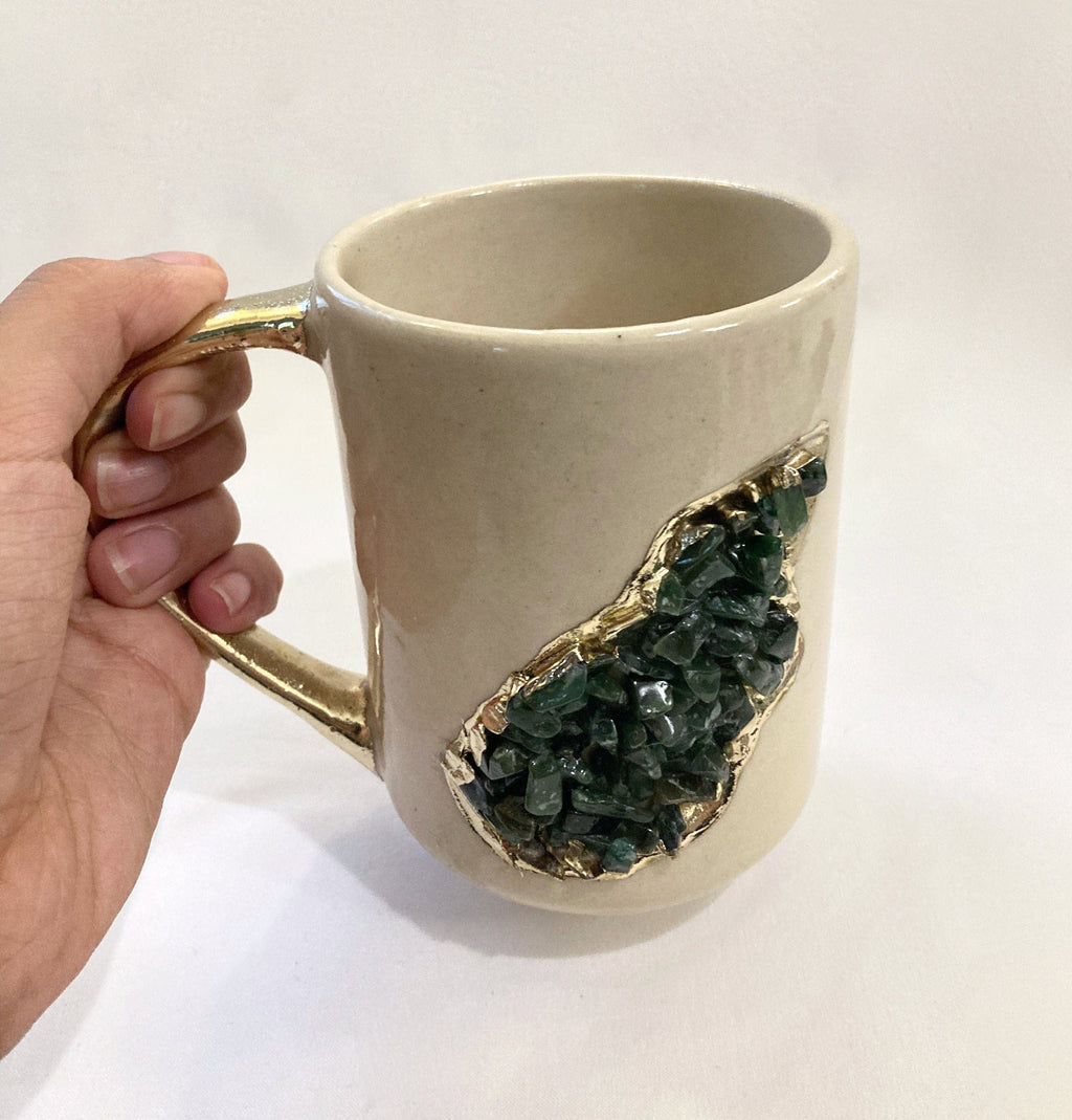 Wave - Set of 2 Cream Ceramic Mugs